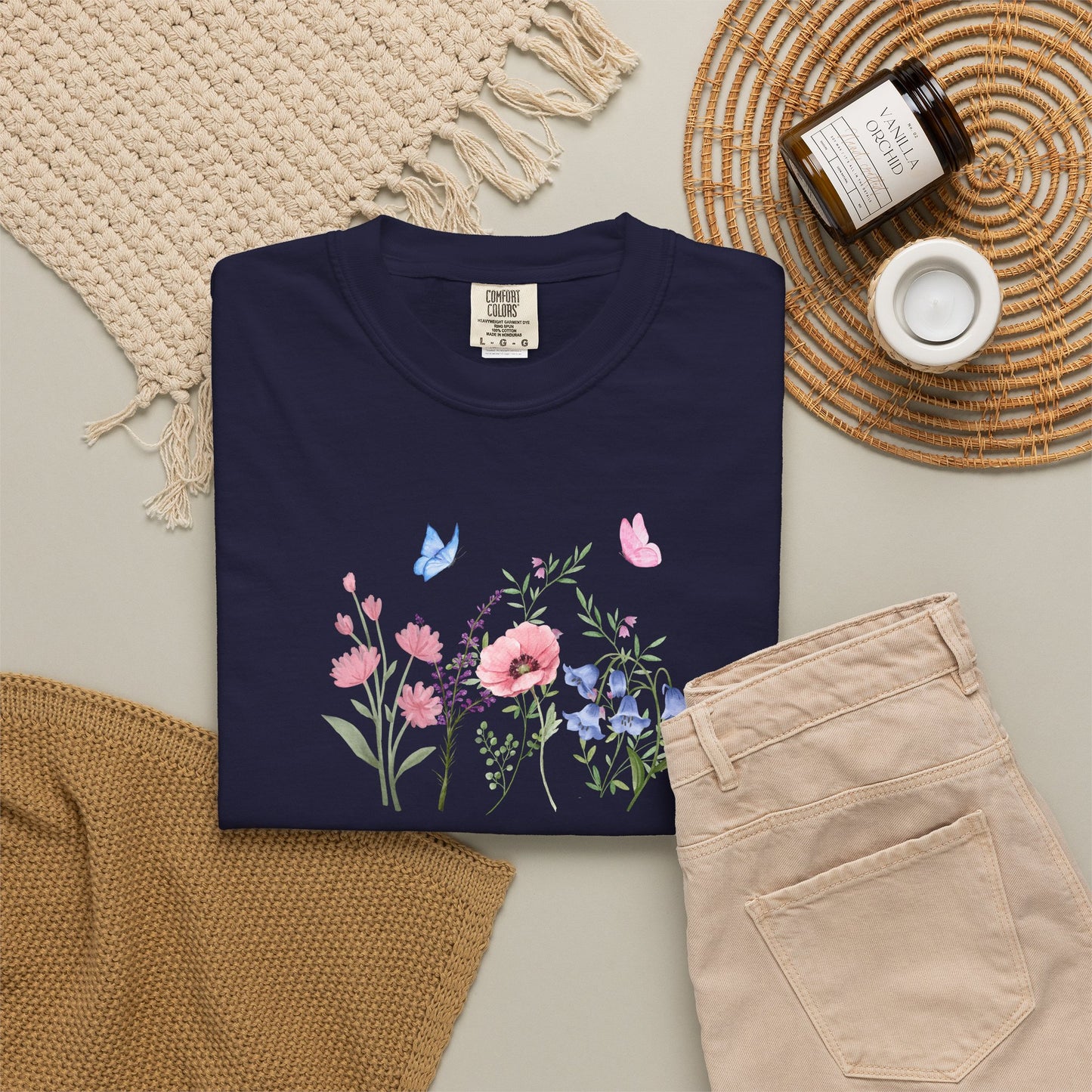 Butterflies and Flowers t-shirt - Ships from Australia
