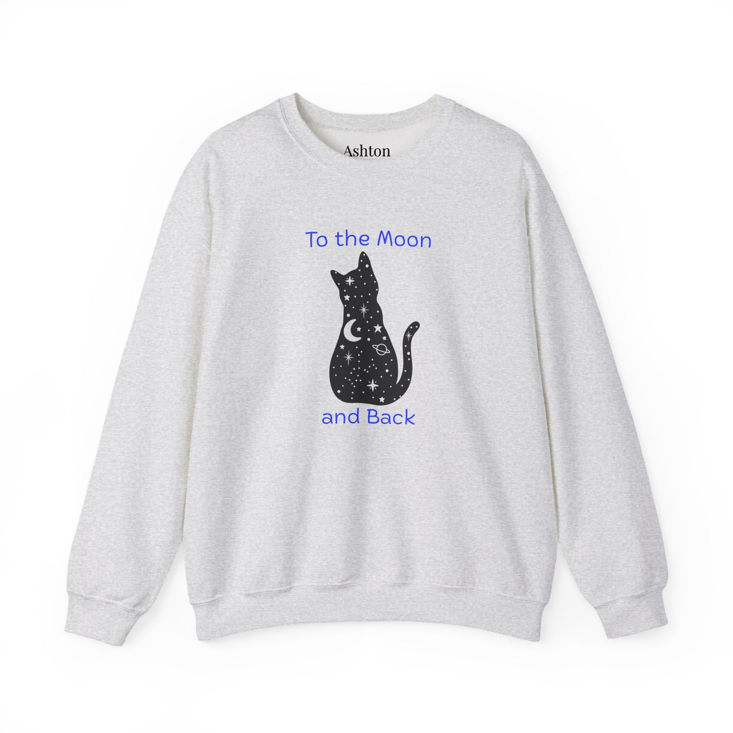 "To the Moon and Back" Cat Sweatshirt - Ships from Australia