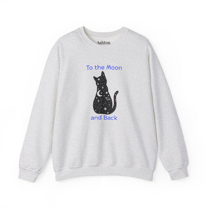 "To the Moon and Back" Cat Sweatshirt - Ships from Australia