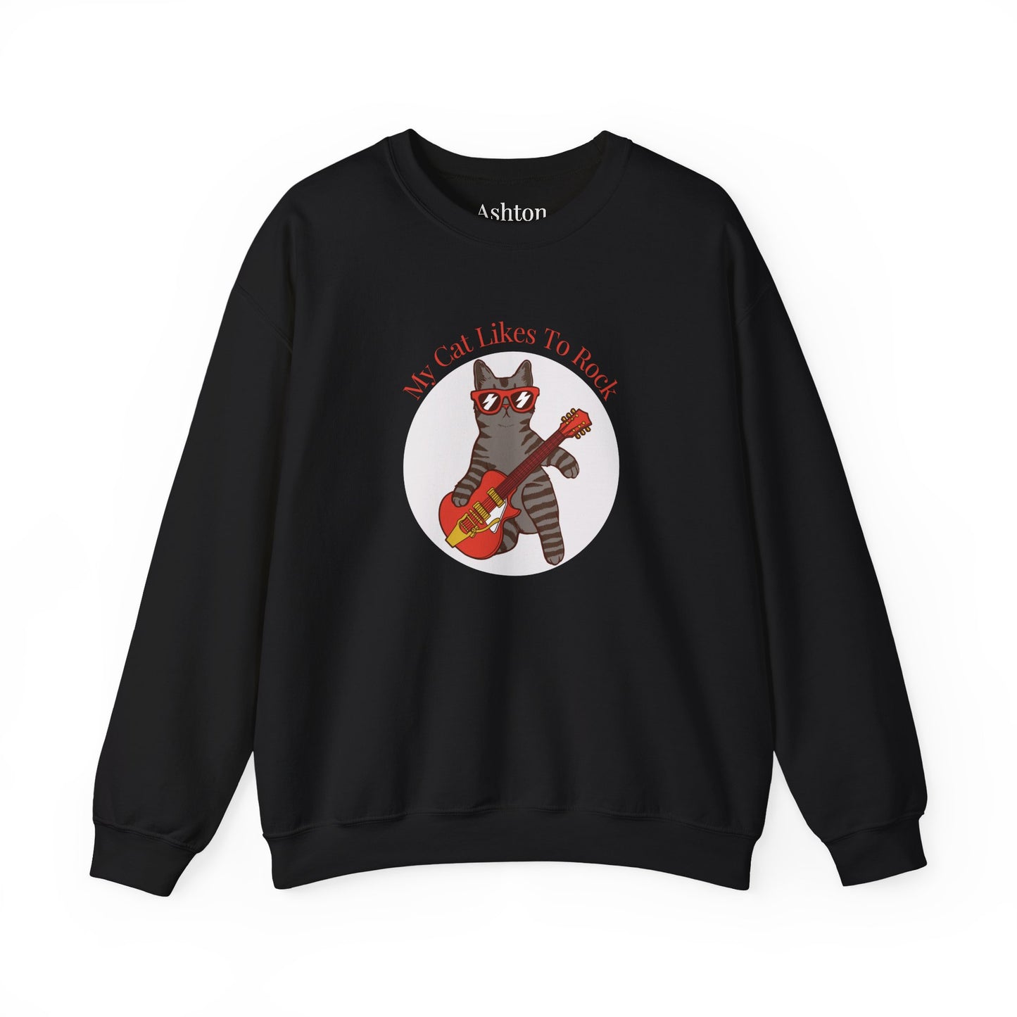 "My Cat Likes To Rock" Sweatshirt - Ships from Australia