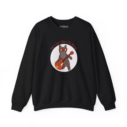 "My Cat Likes To Rock" Sweatshirt - Ships from Australia