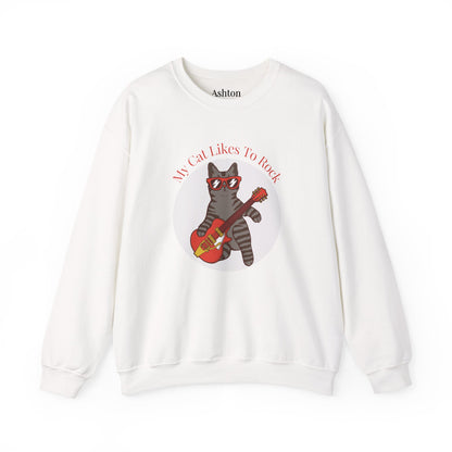 "My Cat Likes To Rock" Sweatshirt - Ships from Australia