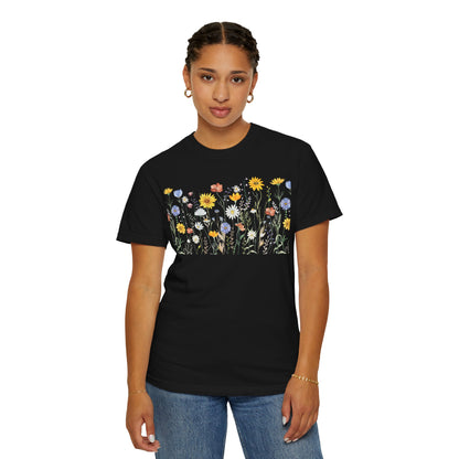 Wildflower Meadow Cotton T-Shirt - Ships from Australia