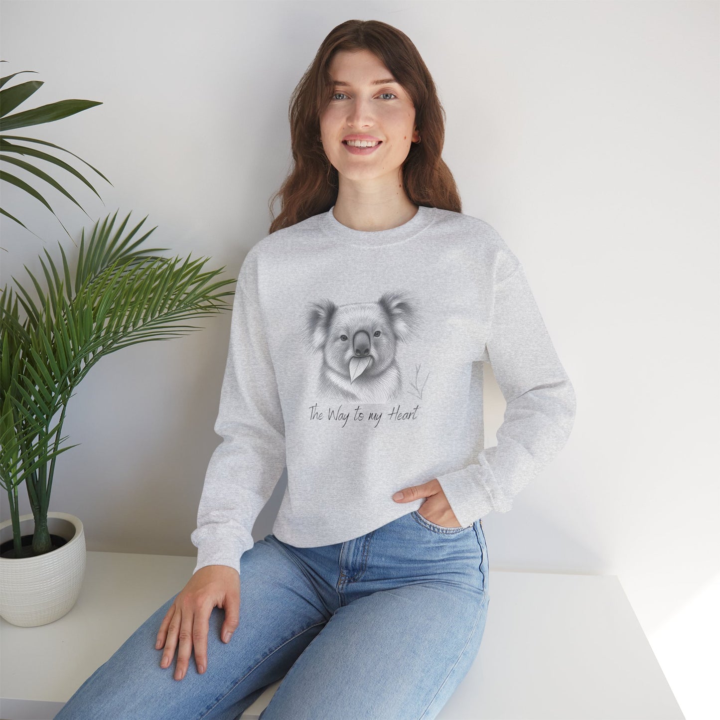 "The Way to My Heart" Koala Sweatshirt - Ships from Australia