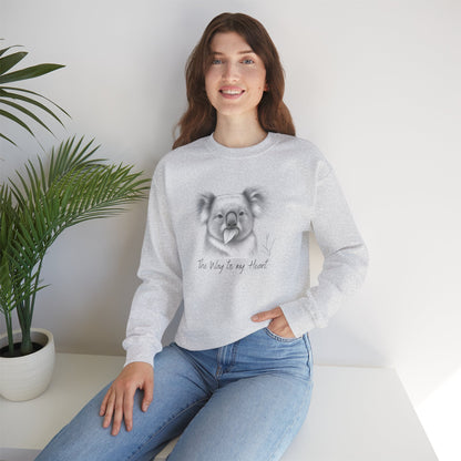 "The Way to My Heart" Koala Sweatshirt - Ships from Australia