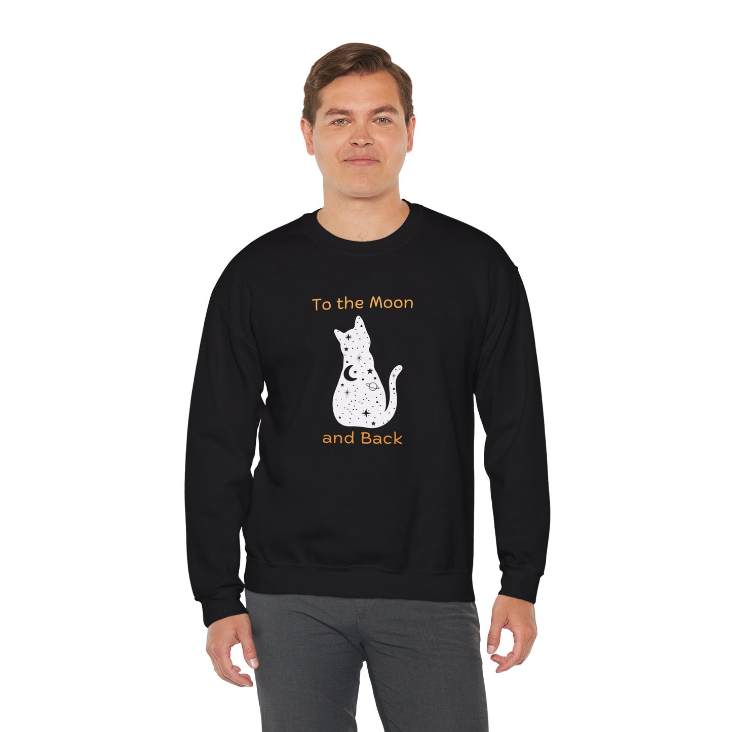 "To the Moon and Back" Cat Sweatshirt - Ships from Australia