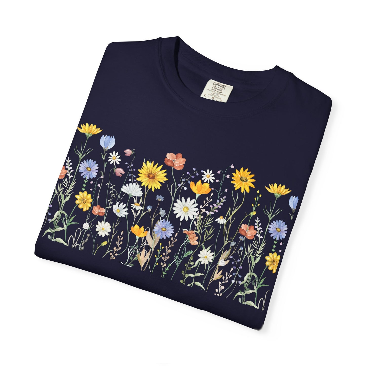 Wildflower Meadow Cotton T-Shirt - Ships from Australia