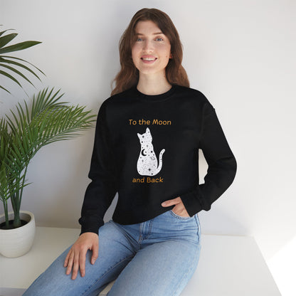 "To the Moon and Back" Cat Sweatshirt - Ships from Australia