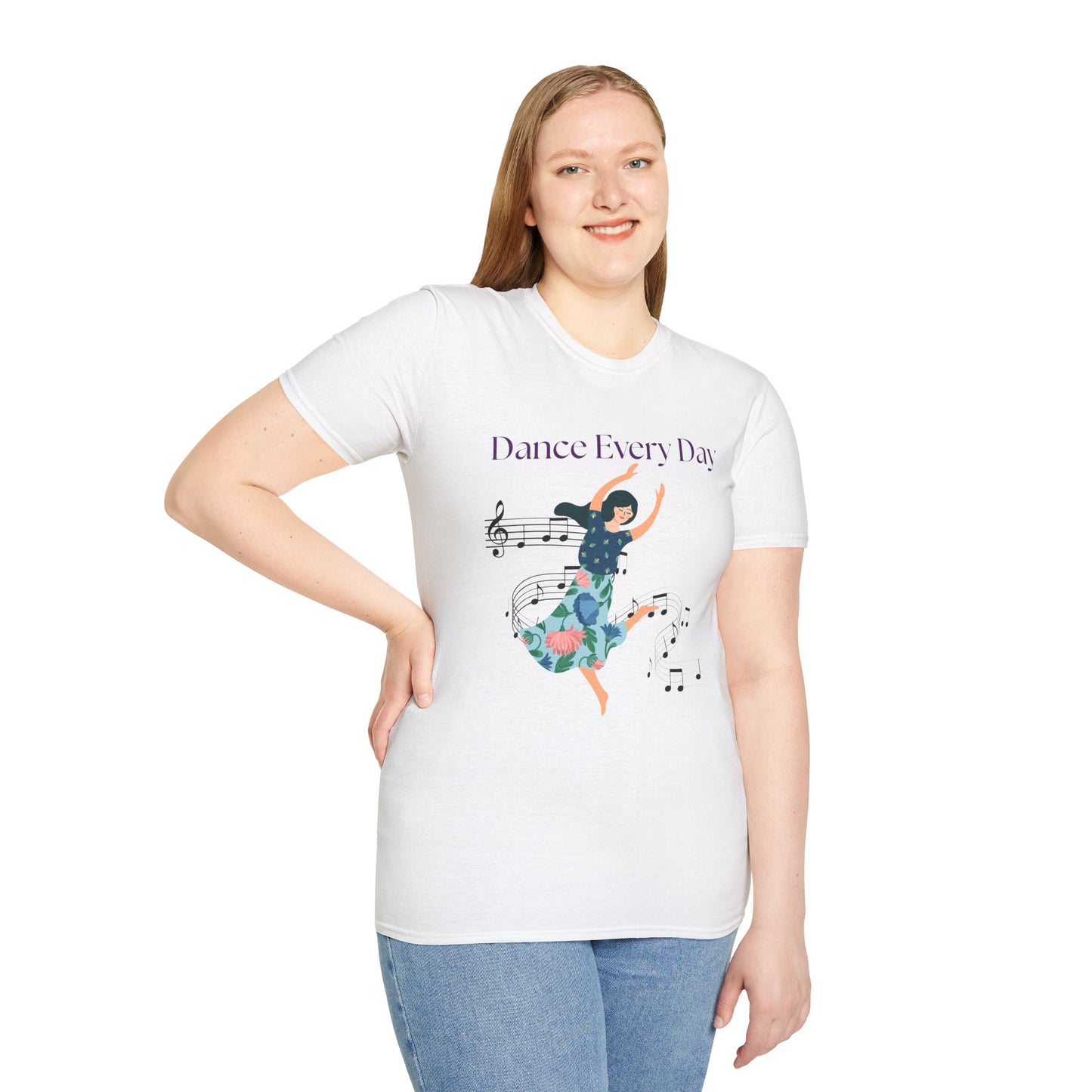 Dance Every Day Light Weight Cotton T-Shirt (Style 1) - Ships from Australia