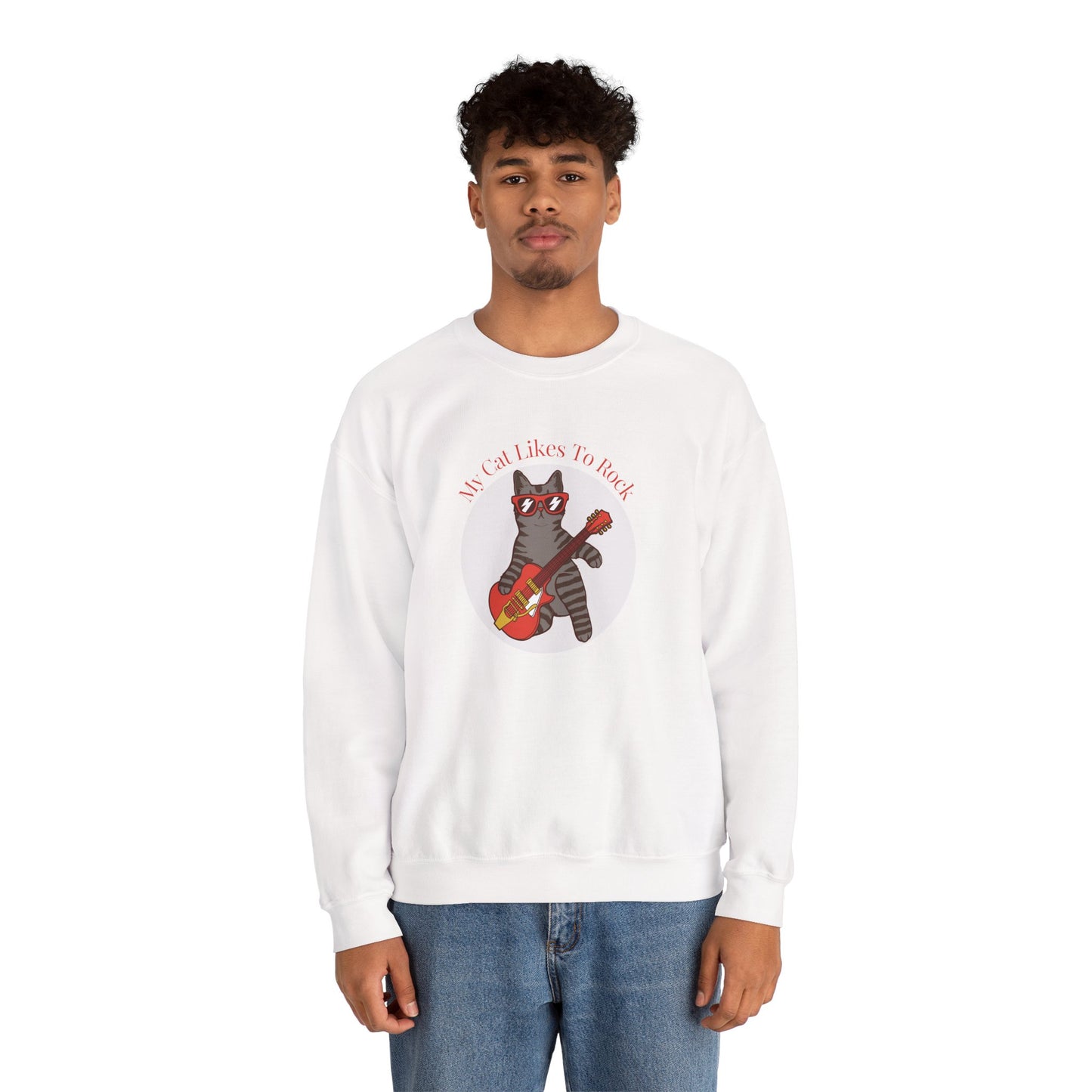 "My Cat Likes To Rock" Sweatshirt - Ships from Australia