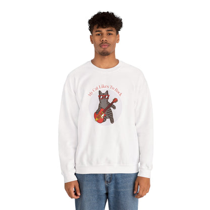 "My Cat Likes To Rock" Sweatshirt - Ships from Australia