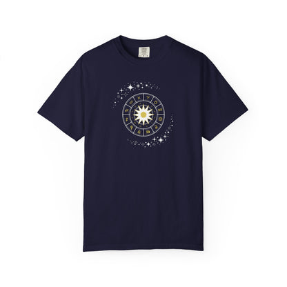 Celestial Zodiac Wheel T-Shirt — Ships from Australia