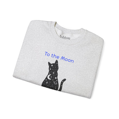 "To the Moon and Back" Cat Sweatshirt - Ships from Australia