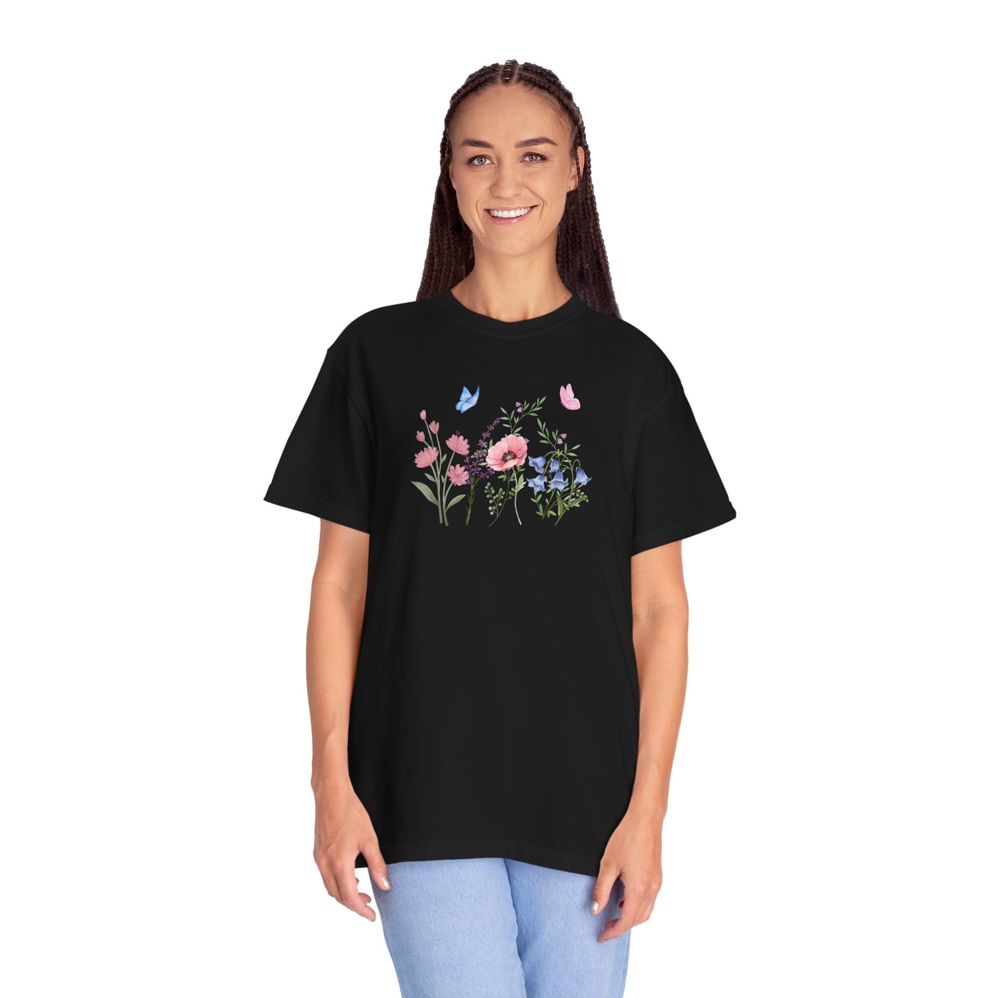 Butterflies and Flowers t-shirt - Ships from Australia