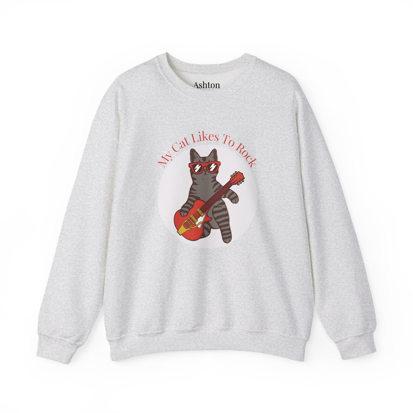 "My Cat Likes To Rock" Sweatshirt - Ships from Australia