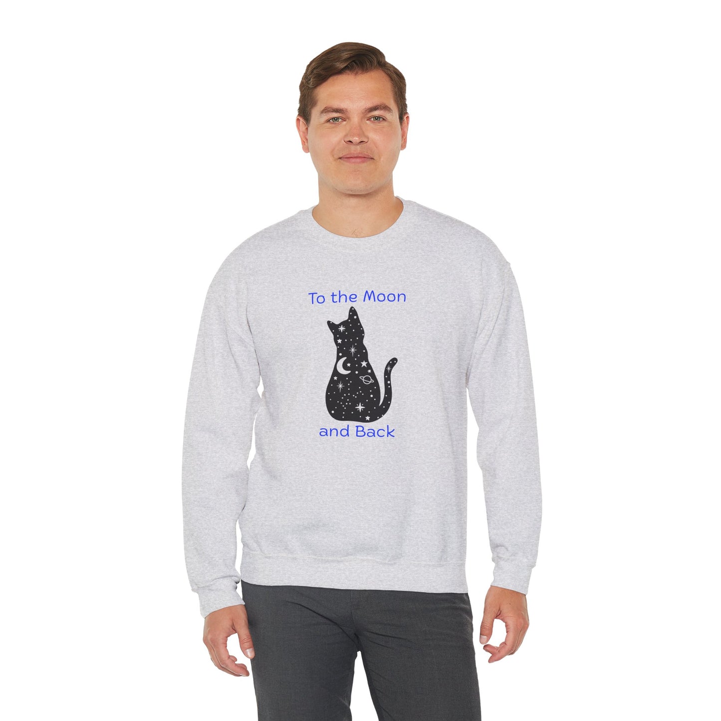 "To the Moon and Back" Cat Sweatshirt - Ships from Australia