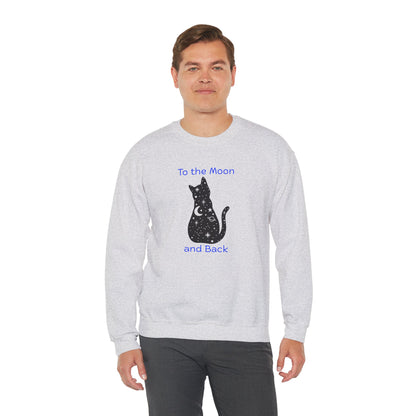 "To the Moon and Back" Cat Sweatshirt - Ships from Australia