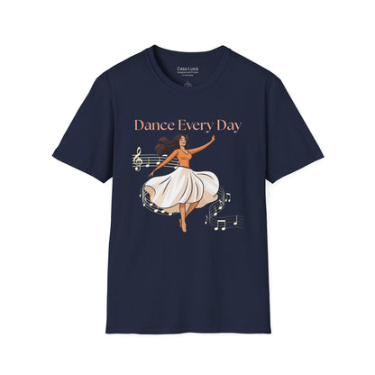 Dance Every Day Light Weight Cotton T-Shirt (Style 2) ships from Australia