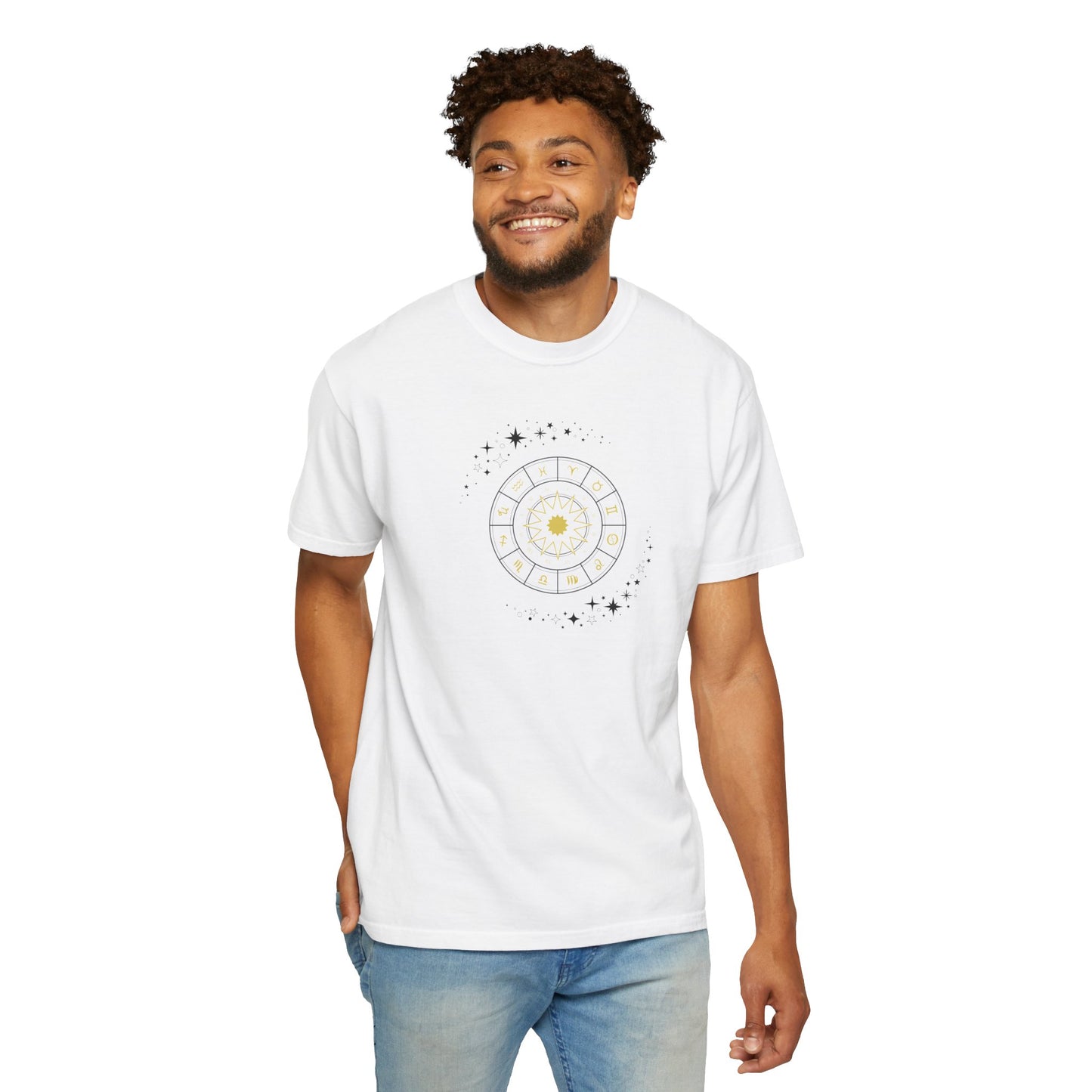 Celestial Zodiac Wheel T-Shirt — Ships from Australia