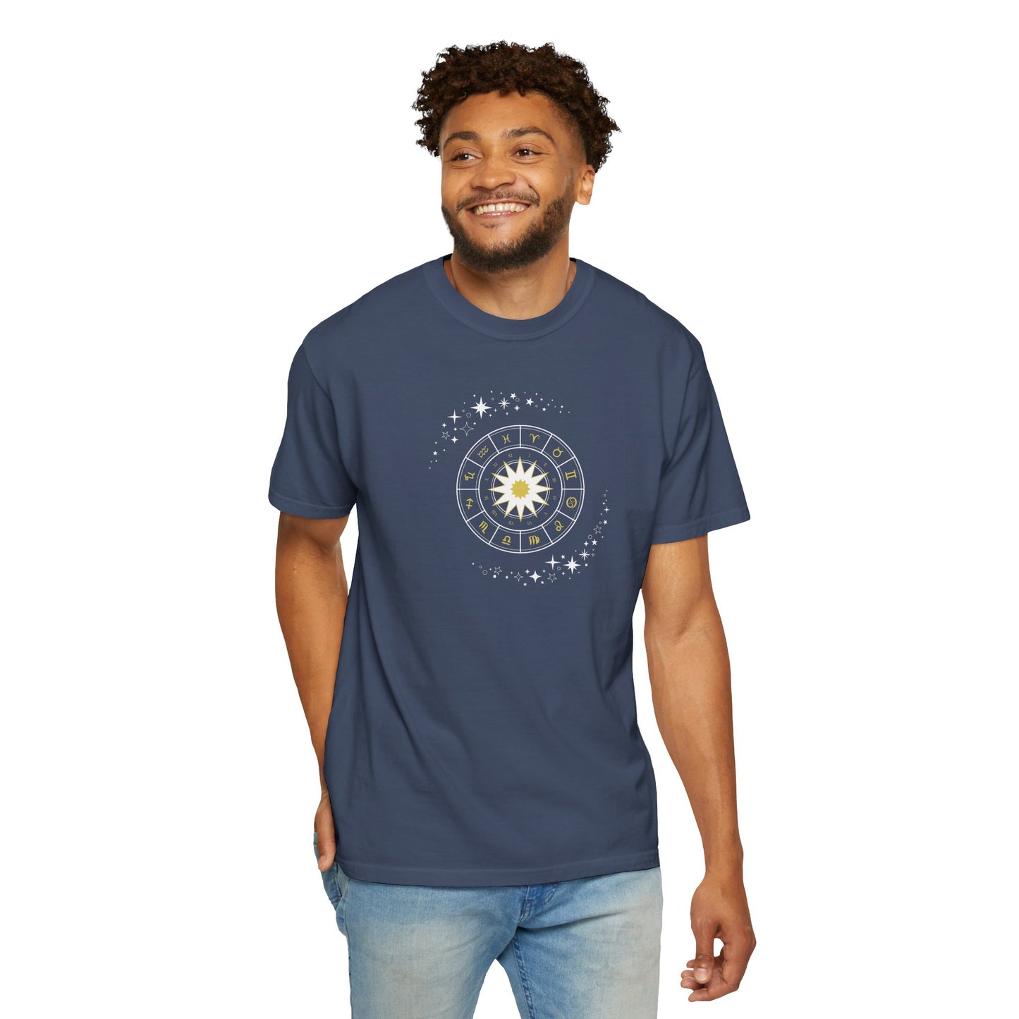 Celestial Zodiac Wheel T-Shirt — Ships from Australia