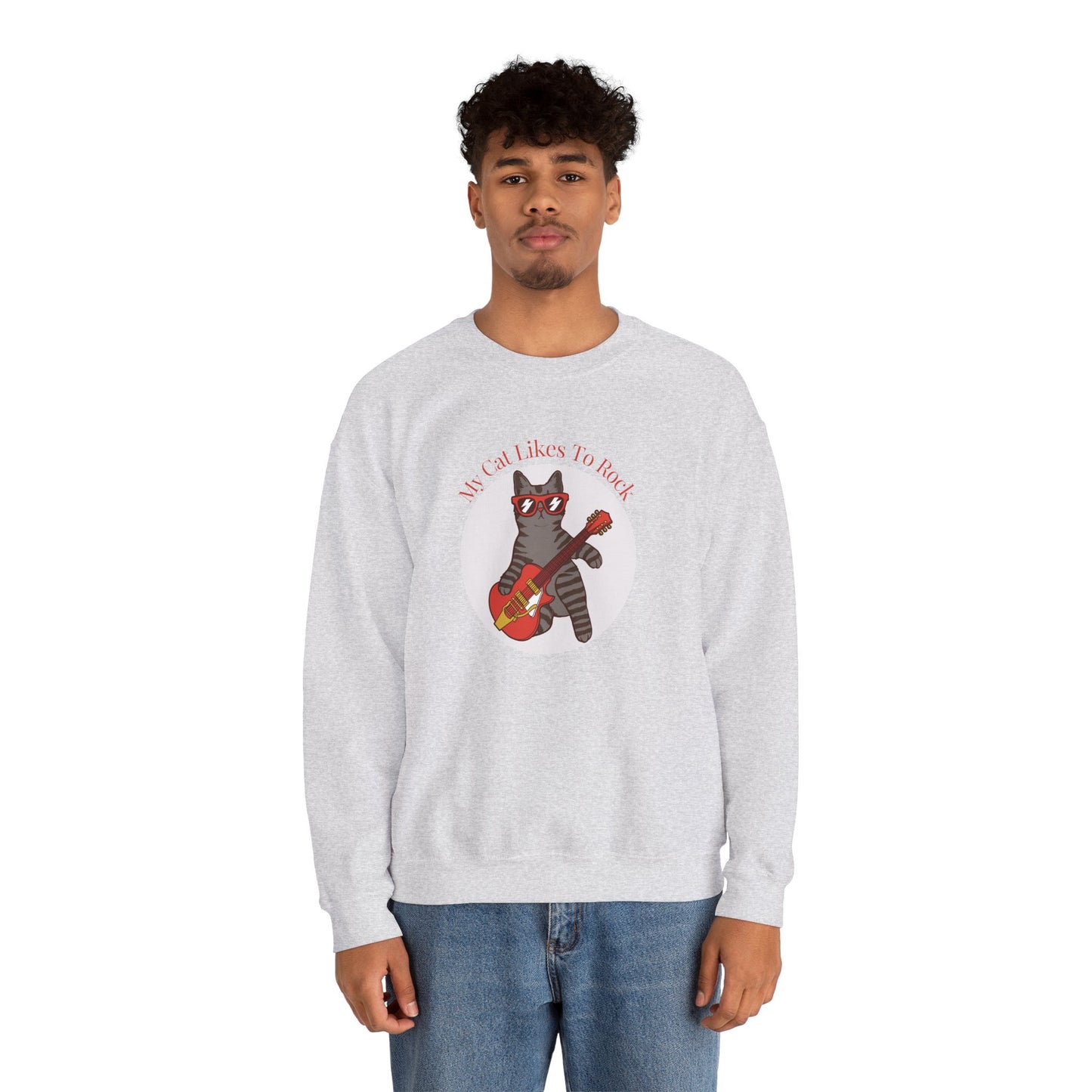 "My Cat Likes To Rock" Sweatshirt - Ships from Australia