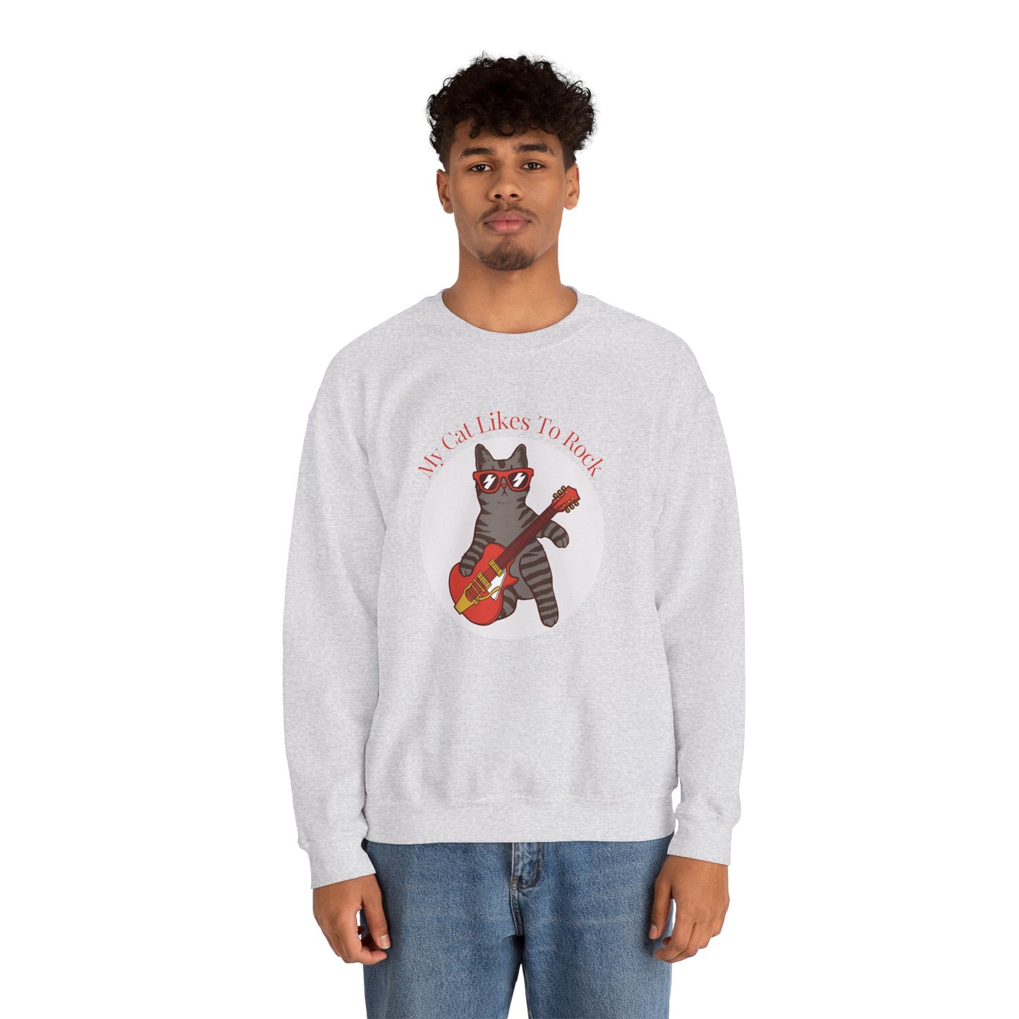 "My Cat Likes To Rock" Sweatshirt - Ships from Australia