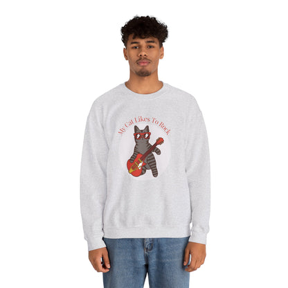 "My Cat Likes To Rock" Sweatshirt - Ships from Australia