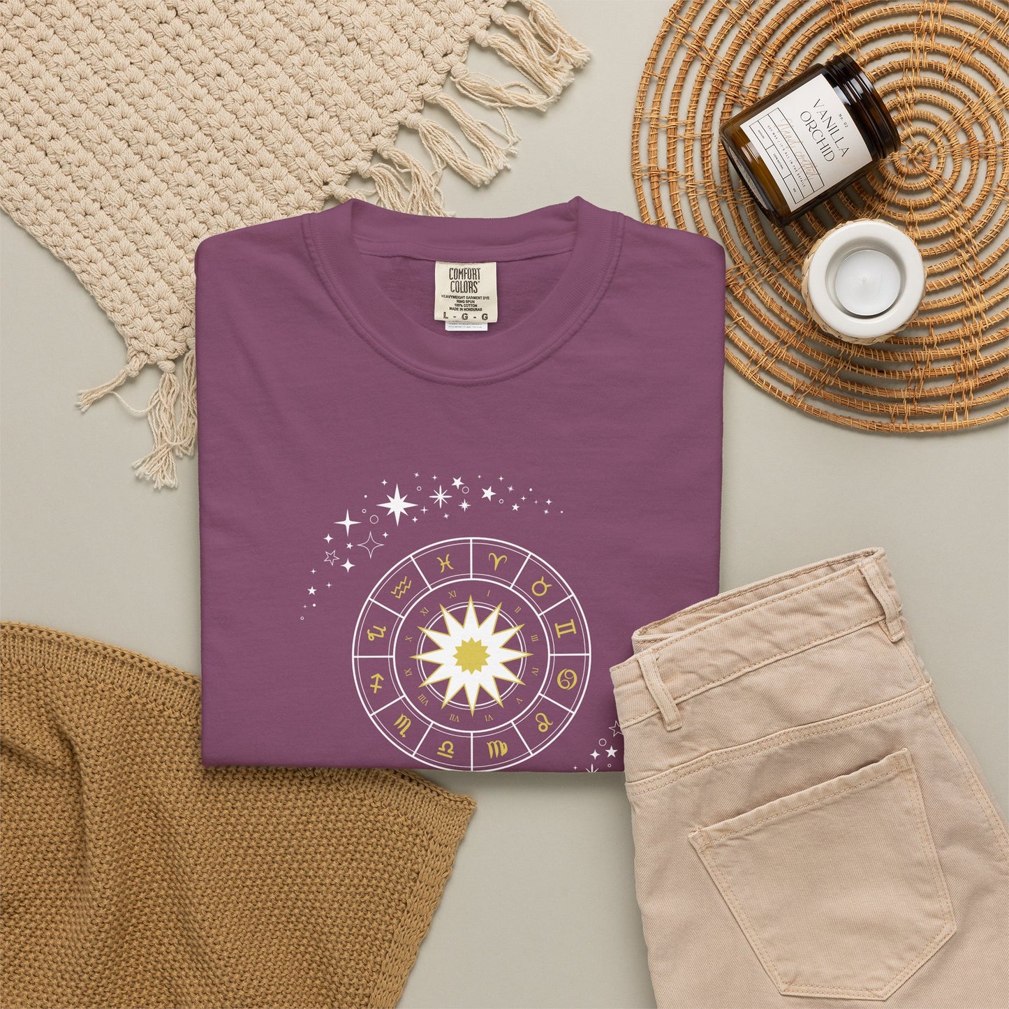 Celestial Zodiac Wheel T-Shirt — Ships from Australia