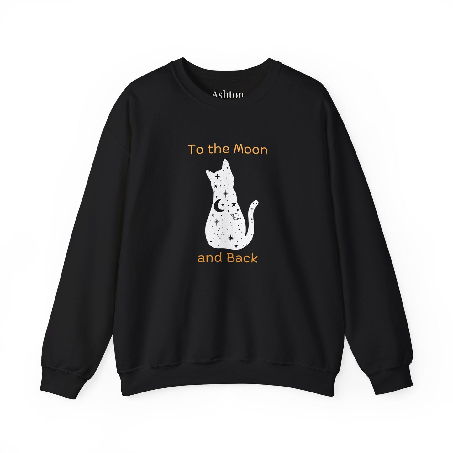 "To the Moon and Back" Cat Sweatshirt - Ships from Australia