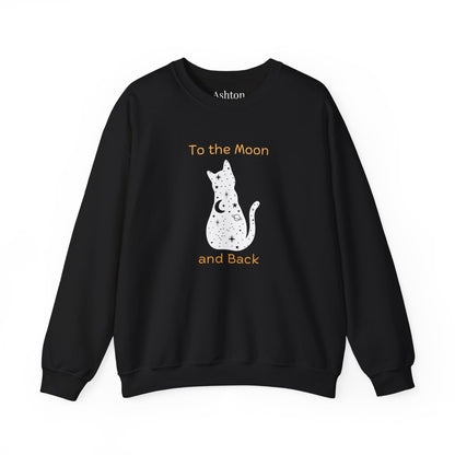 "To the Moon and Back" Cat Sweatshirt - Ships from Australia