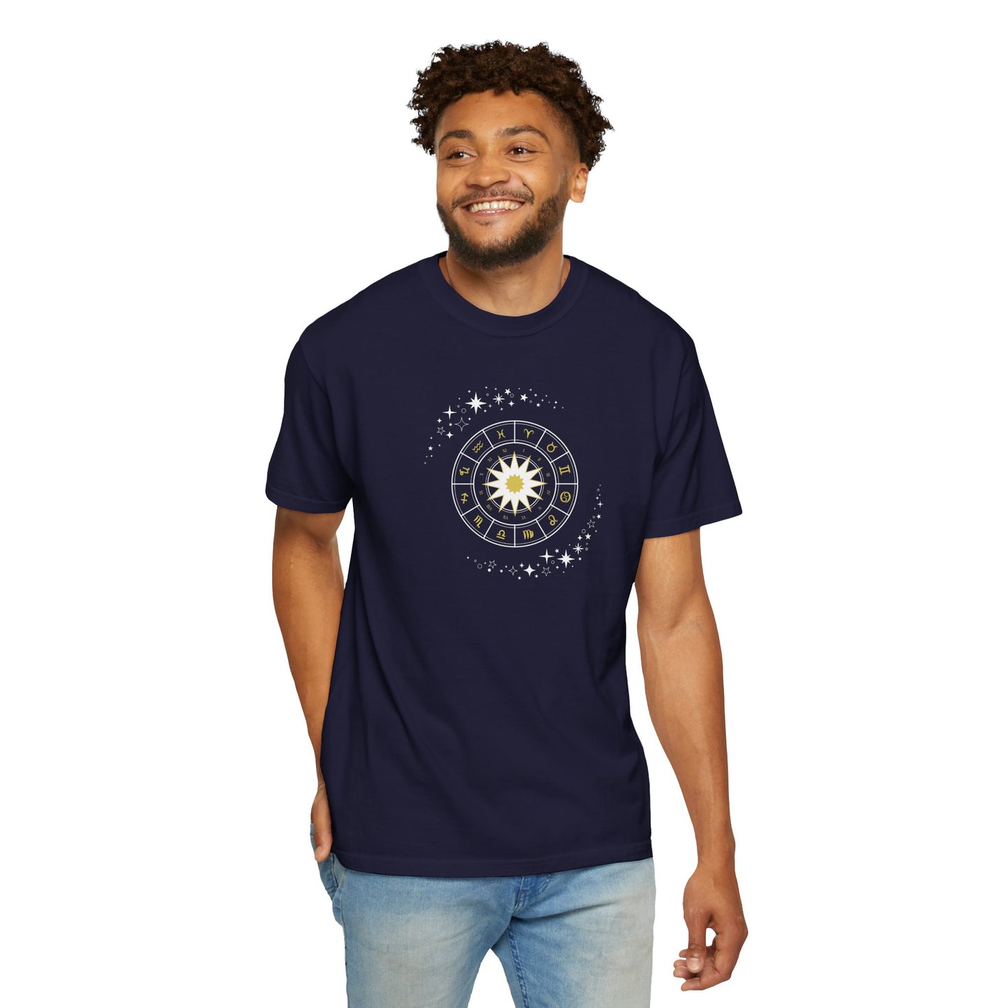 Celestial Zodiac Wheel T-Shirt — Ships from Australia