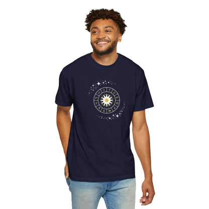 Celestial Zodiac Wheel T-Shirt — Ships from Australia