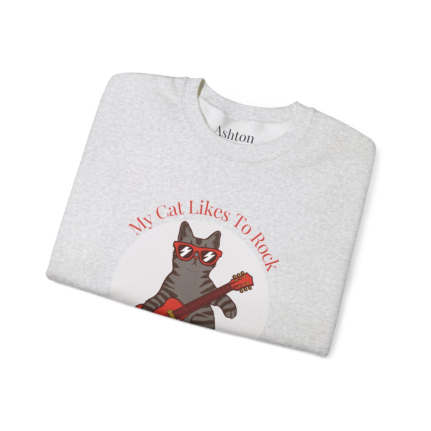 "My Cat Likes To Rock" Sweatshirt - Ships from Australia