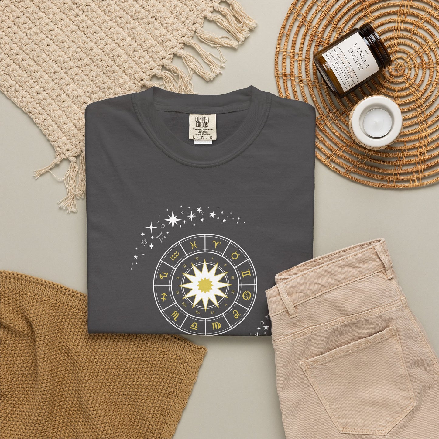 Celestial Zodiac Wheel T-Shirt — Ships from Australia