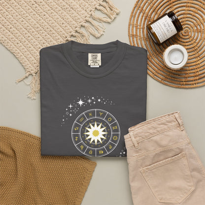 Celestial Zodiac Wheel T-Shirt — Ships from Australia