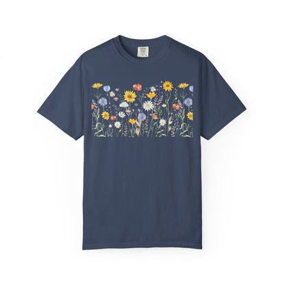 Wildflower Meadow Cotton T-Shirt - Ships from Australia