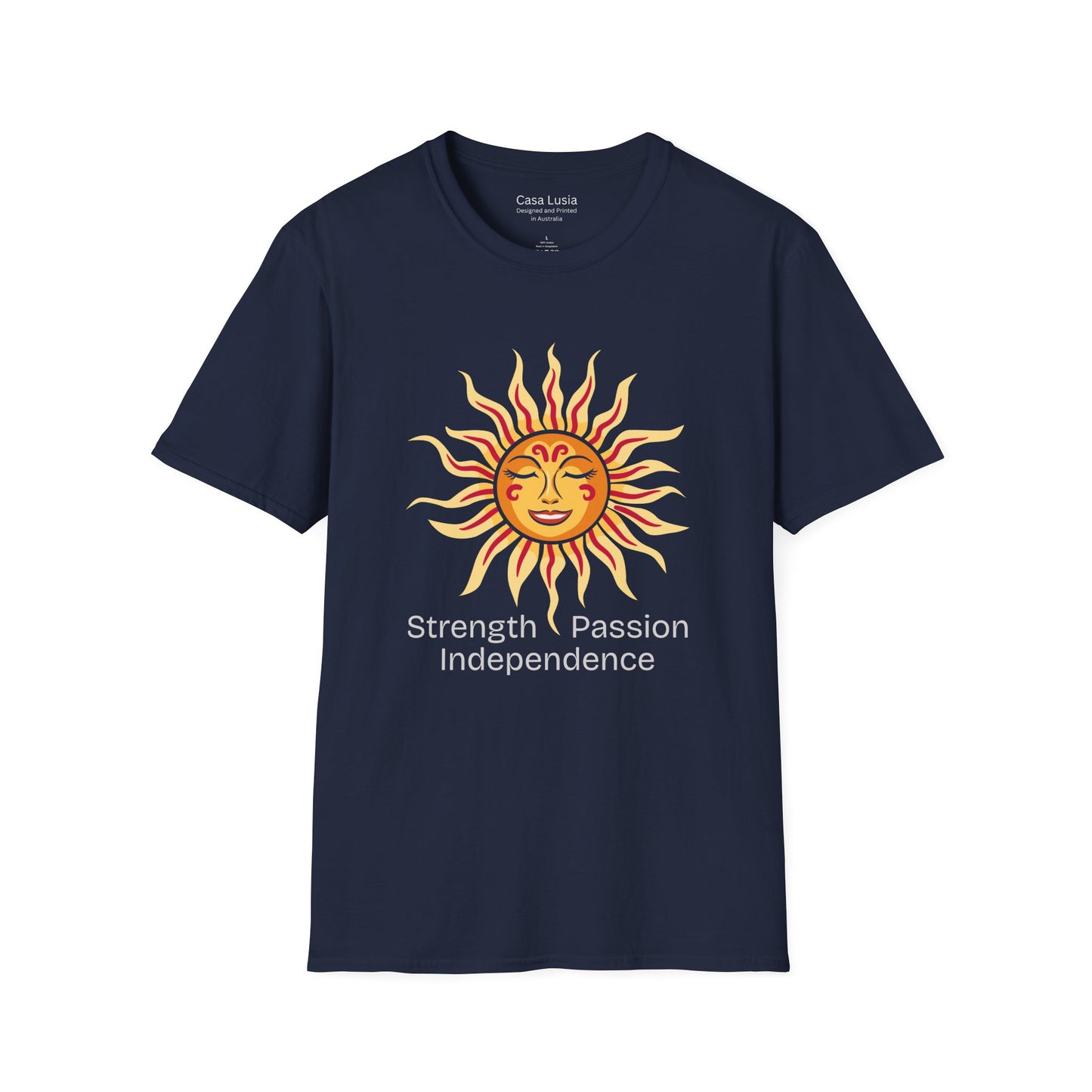 Retro Sun Light-Weight Cotton T-Shirt ships from Australia