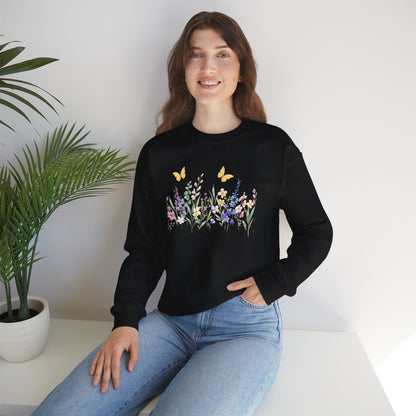 Botanical Wildflowers sweatshirt - Ships from Australia