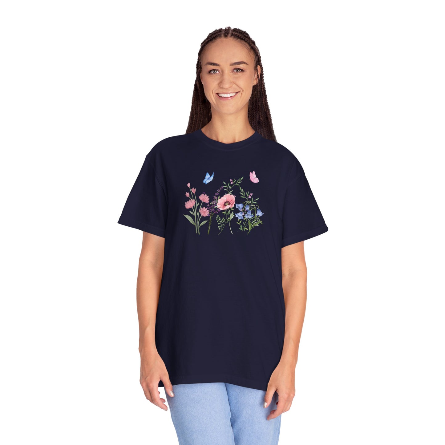 Butterflies and Flowers t-shirt - Ships from Australia