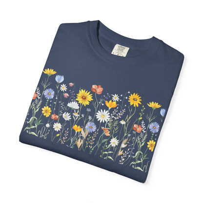 Wildflower Meadow Cotton T-Shirt - Ships from Australia