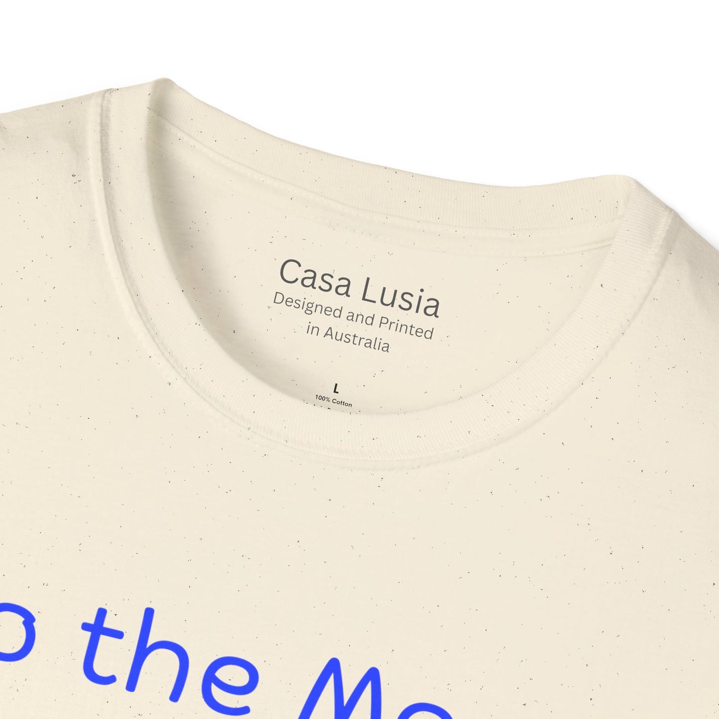 "To the Moon and Back" Light Weight Cotton Cat T-Shirt ships from Australia