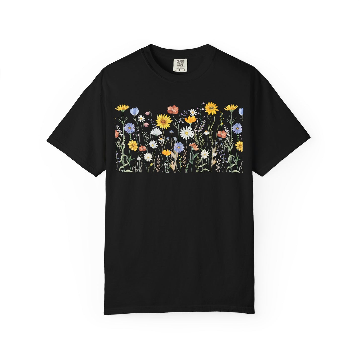 Wildflower Meadow Cotton T-Shirt - Ships from Australia