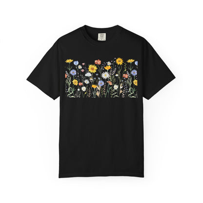 Wildflower Meadow Cotton T-Shirt - Ships from Australia