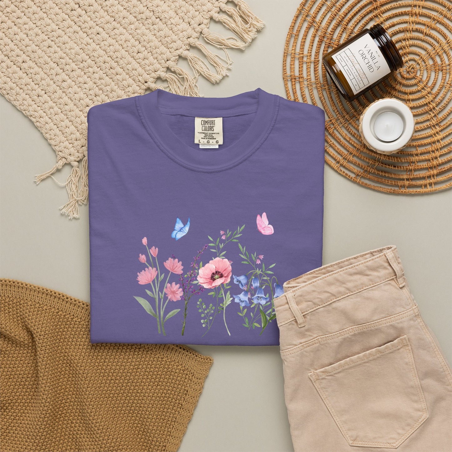 Butterflies and Flowers t-shirt - Ships from Australia