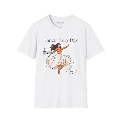 Dance Every Day Light Weight Cotton T-Shirt (Style 2) ships from Australia