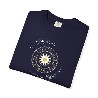 Celestial Zodiac Wheel T-Shirt — Ships from Australia