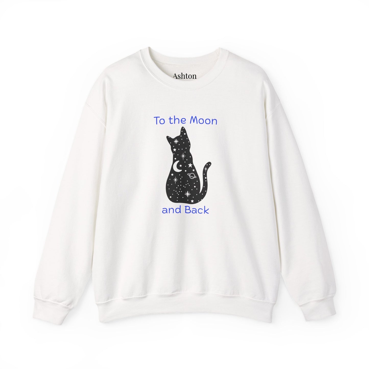 "To the Moon and Back" Cat Sweatshirt - Ships from Australia