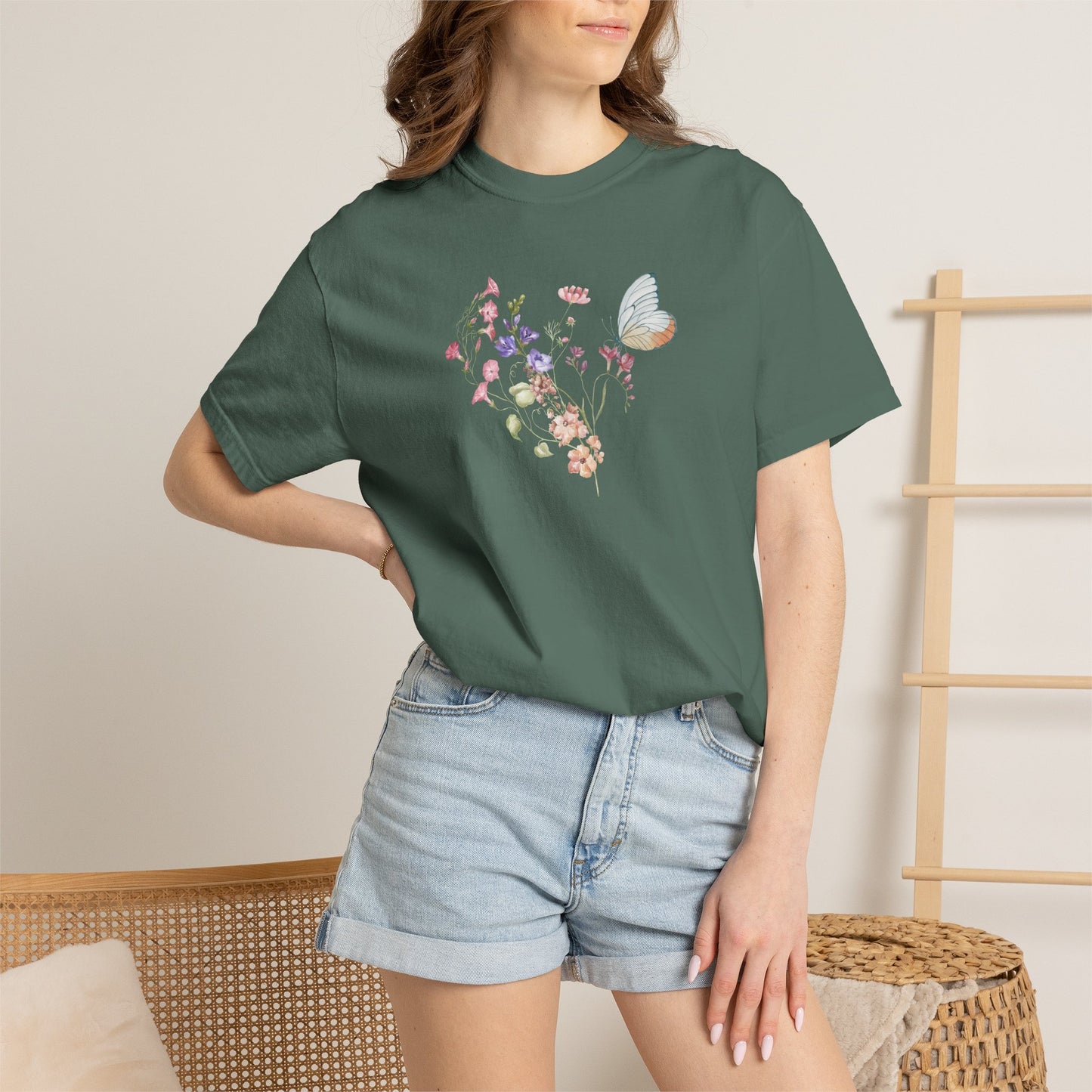 Wildflowers Cotton T-Shirt (Style 2) - ships from Australia