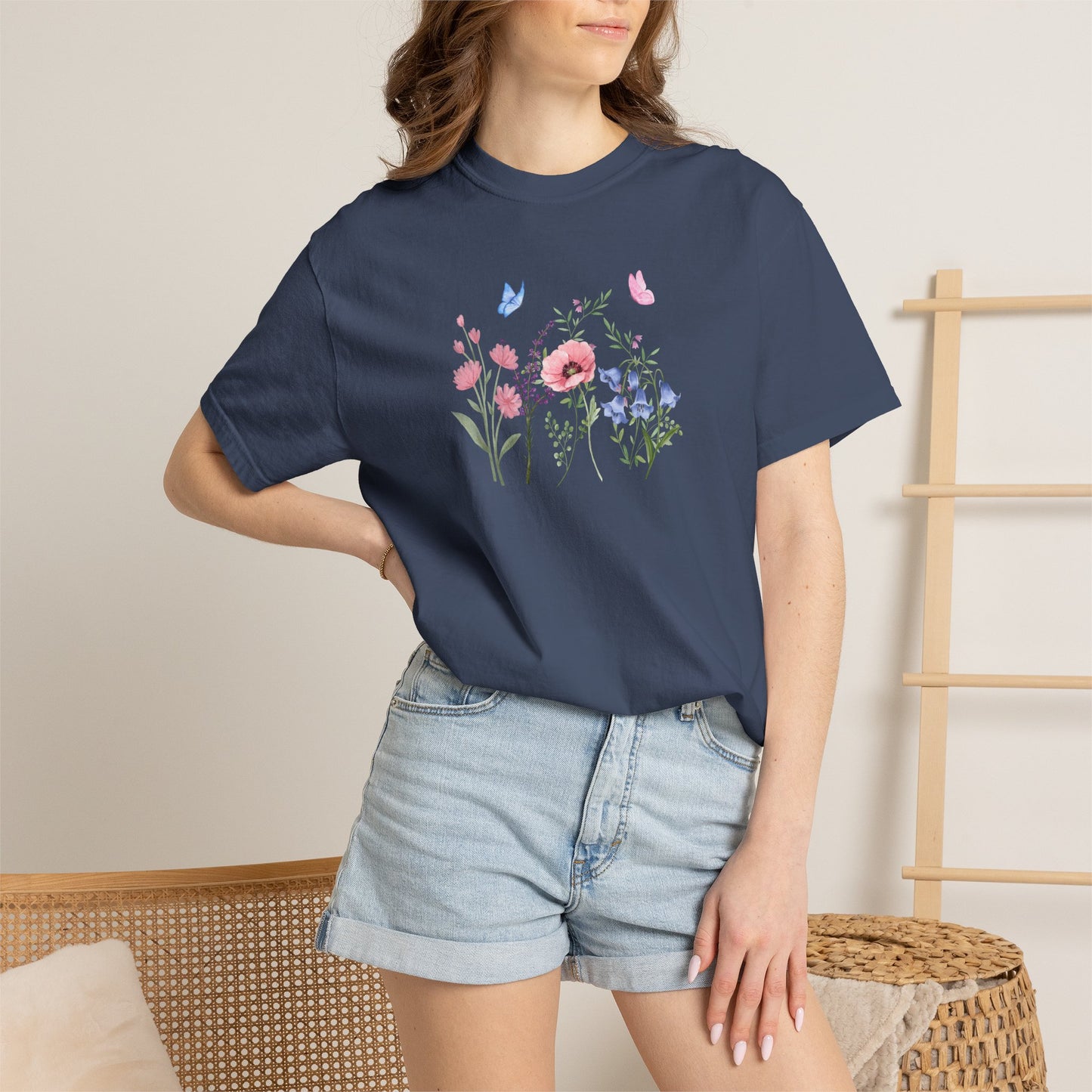 Butterflies and Flowers t-shirt - Ships from Australia