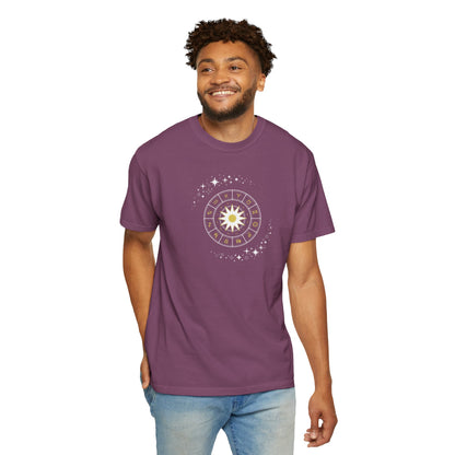 Celestial Zodiac Wheel T-Shirt — Ships from Australia